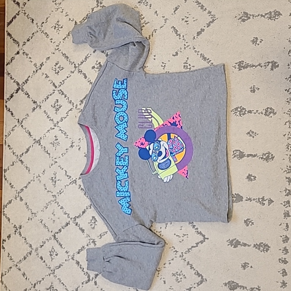 Disney Parks Mickey Mouse Club Cropped Crewneck Small
